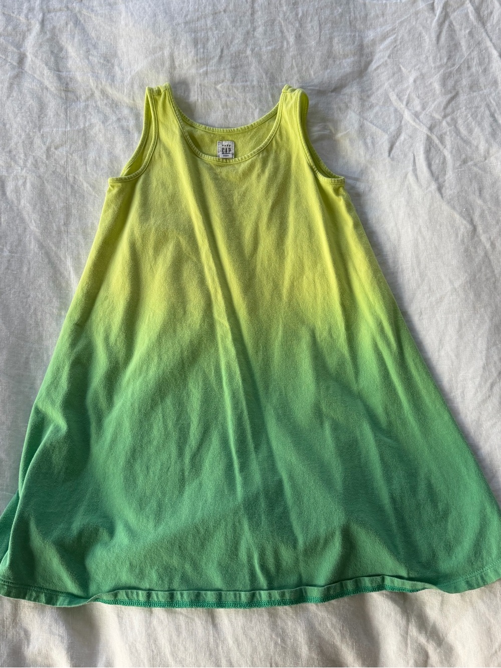GAP Baby Bright Lime Green Toddler Dress